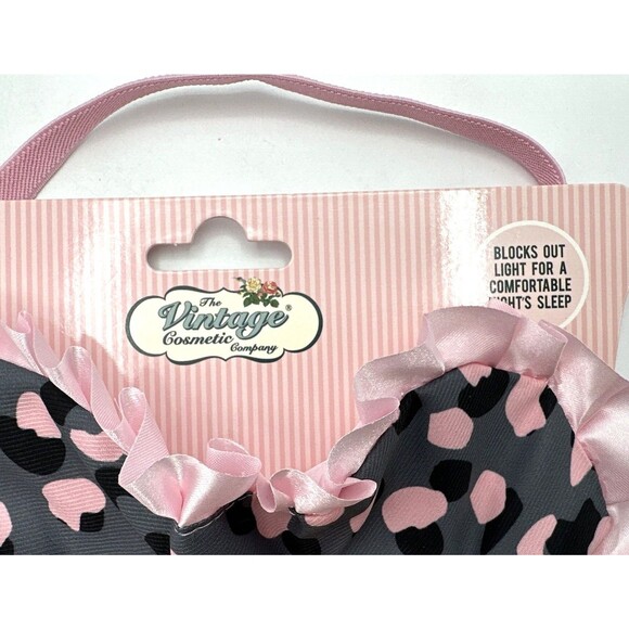 The Vintage Cosmetic Company Animal Print Sleep Mask - NEW - Picture 2 of 3